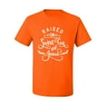 thumbnail image 2 of Wild Bobby Raised on Sweet Tea and Jesus Inspirational/Christian Men Graphic Tee, Orange, Large, 2 of 5