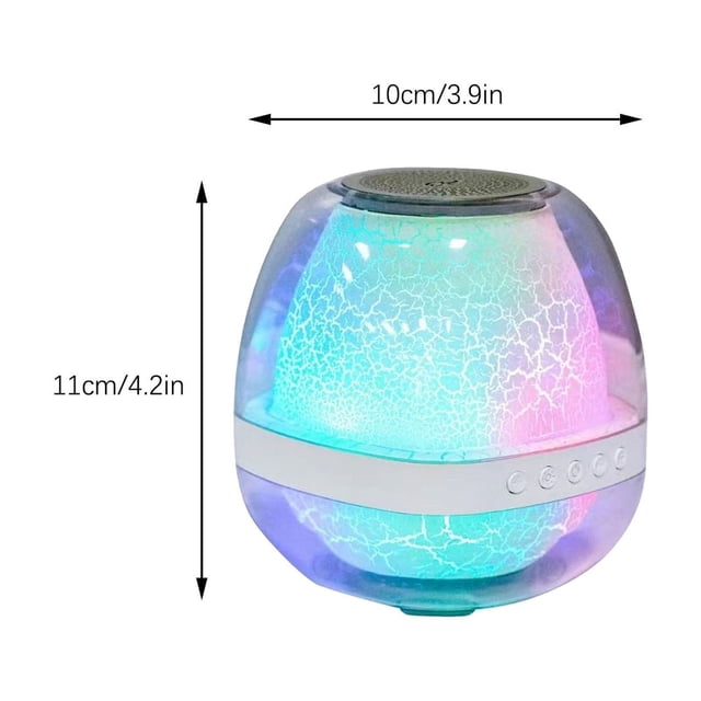 Bdday Bluetooth Speaker Subwoofer Full Screen Color Light Outdoor Portable Home Integrated Audio System