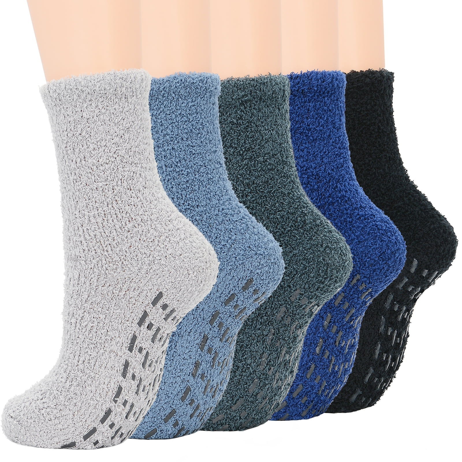 Uggs Women Breslatte Ultra-Thick Fuzzy Slipper Socks With Grips