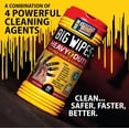 thumbnail image 5 of Big Wipes Heavy Duty Hand Cleaning Wipes, Textured Cloths for Removing Grease and Grime, 80 Count Canister, 5 of 9