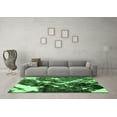 thumbnail image 3 of Ahgly Company Indoor Rectangle Abstract Emerald Green Modern Area Rugs, 2' x 3', 3 of 4