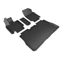 3D MAXpider Custom Fit Kagu Floor Mat (Black) Compatible with Tesla Cybertruck 2024 - Full Set