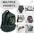 thumbnail image 6 of Uorisanigo Green Dinosaur Kids Hiking Backpack for Boys Outdoor Travel Daypack Elementary School Bag Lightweight Casual Camping Vacation Large Capacity, 6 of 7