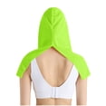 thumbnail image 2 of Haut à Capuche avec Protection Solaire pour Femmes, Manches 3/4, Col Rond, Séchage Rapide, Mode Décontractée, Vert Militaire, 2 of 6