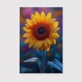 thumbnail image 2 of Sunflower Flower Canvas Wall Art 8x12 inches - Muted Cottagecore Neutral Sunflower Flower Watercolor Artwork for Living Room, 2 of 5
