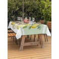 thumbnail image 3 of Outdoor Tablecloth with Umbrella Hole for Patio/Picnic/Party/Camping, Summer Lemon Waterproof Table Cloth Rectangle Table Cover Washable, Yellow Green Botanical Spring Floral (54"x 80"), 3 of 8