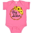 thumbnail image 3 of Inktastic Big Sister Sunflower Wreath Boys or Girls Baby Bodysuit, 3 of 5