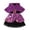 Purple649/A, variant on MEZZALL Toddler Girls Sleeveless Halloween Cartoon Prints Dress Hooded Robe Sets Fashionable Clothes