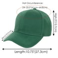 thumbnail image 6 of Classic Baseball Cap for Women Men Golf Dad Hat Solid Adjustable Plain Cap- Dark Green, 6 of 6