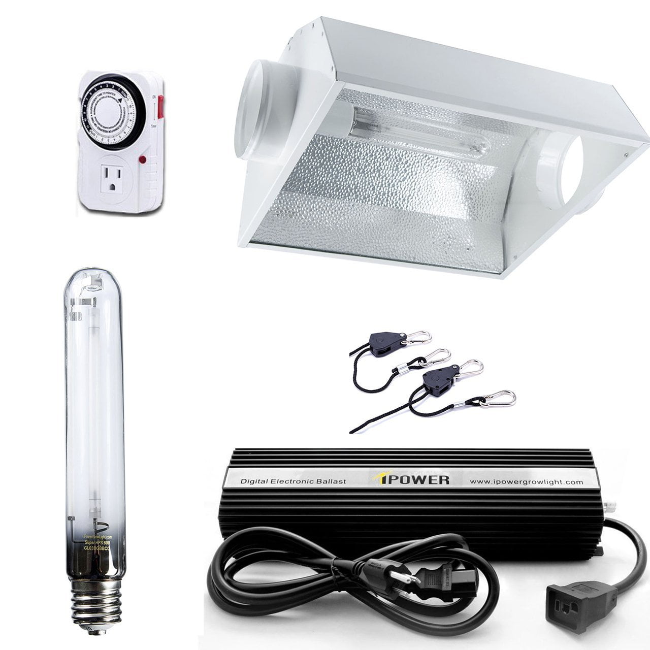 iPower 600W Super HPS Grow Light Bulb Lamp Lot of 2