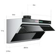 thumbnail image 2 of Campana extractora bajo gabinete de 76 cm, 25.5 m³/min, control por voz/gestos/táctil, acero inoxidable convertible ducted/ductless, ventilador de 4 velocidades, luces ajustables, 2 of 8