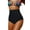 Black, variant on High Waisted Bikini Bottom for Women Tummy Control Swimsuits Tankini Bottom Plus Size Swim Shorts