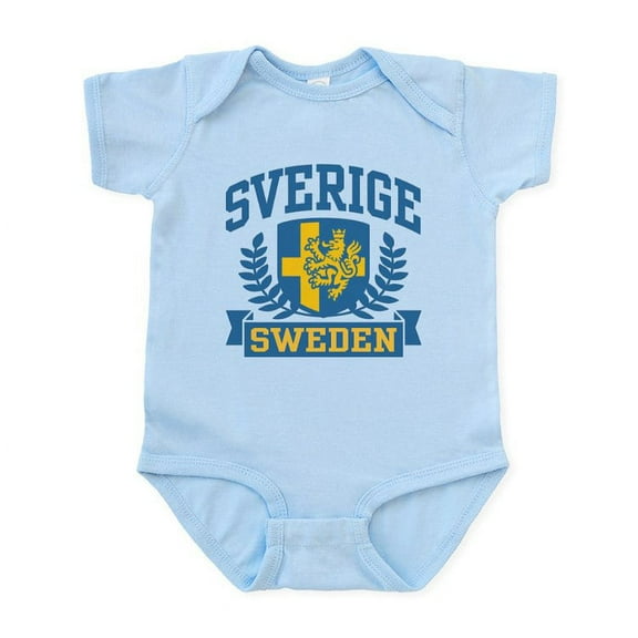 CafePress - Sverige Sweden Infant Bodysuit - Baby Light Bodysuit, Size Newborn - 24 Months