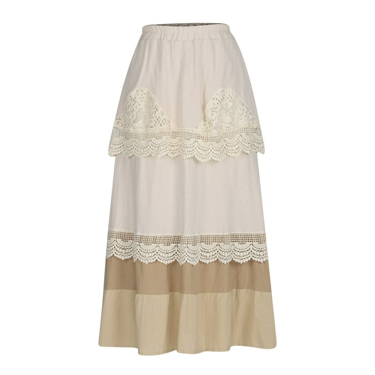 Ashirexll Womens Skirts, Long Flowy Skirts for Women, Plus Size