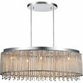 thumbnail image 2 of CWI Lighting Claire 5 Light Drum Shade Chandelier With Chrome Finish, 2 of 3