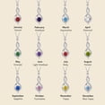 thumbnail image 5 of VEEDOFA April Birthstone Necklace for Women, 12 Month Round Cut Infinity Pendant, Silver Plated Tone Birthday Jewelry Gift, 5 of 9