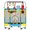 Yellow and Blue, variant on SEMOPRUS 55" Trampoline for Kids with Enclosure Net, 440lbs Indoor Outdoor Toddler Trampoline, Adjustable Gymnastics Bar&Toys, for Boys Girls