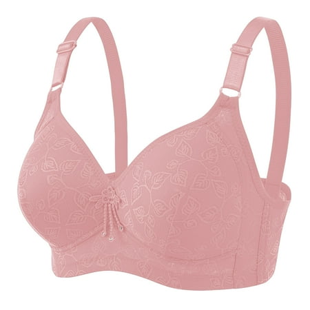 

Women Solid Sexy Push Up Receive Side Bra Fixed Double Shoulder Straps Back Three Rows Of Buckles Non-Magnetic And No Steel Ring Underwear 230208