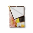 thumbnail image 2 of Exotic Soft Flannel Fleece Throw Blanket, Aromatic Collage with Gerbera and Candles Exotic Body Therapy and Treatment, Cozy Plush for Indoor and Outdoor Use, 70" x 90", Orange Brown, by Ambesonne, 2 of 6