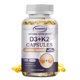 thumbnail image 2 of Vitamina D3 + K2: promueve la absorción de calcio, la regeneración ósea y el apoyo inmunológico - 120 s, 2 of 5
