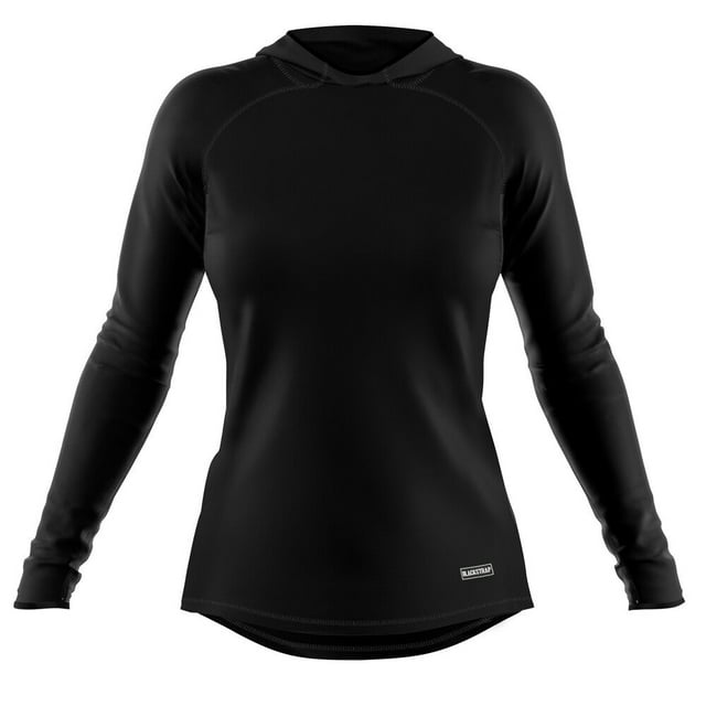 BLACKSTRAP Haut de Base Thermique à Capuche pour Femmes Noir, G