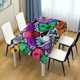 thumbnail image 7 of Coolnut Halloween Skull Tablecloth 60"x108", Waterproof Washable Polyester Square Table Cover, Durable Tablecloth for Kitchen Dining Table Party Decor, 7 of 7