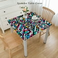 thumbnail image 2 of Rectangle Table Cloth Outdoor Indoor Table Cover Waterproof Table Cover Tablecloth, Checkered Striped for Kitchen Dining Room Picnic, 2 of 7