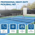 thumbnail image 3 of Portable Pickleball Net System 22ft Adjustable Indoor/Outdoor Pickle Ball Net for Backyard Indoor, 3 of 7