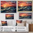 thumbnail image 4 of Designart "Sunset On The Rainbow Beach II" Ocean Floater Framed Canvas Art Print, 4 of 5