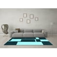 thumbnail image 3 of Ahgly Company Indoor Rectangle Abstract Light Blue Contemporary Area Rugs, 7' x 10', 3 of 4