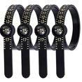 thumbnail image 4 of Kenally Cinta métrica Flexible de tamaño de anillo de EE. UU. 1-17, tienda de joyería para el hogar, anillos portátiles reutilizables para adultos, Medidores de medidas dimensionales Negro Kenally TO010078-02, 4 of 6
