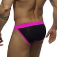 thumbnail image 3 of FcBaudy Men's Low Waist Solid Color High Vent Swimming Trunks Underpants Men Pants, 3 of 5