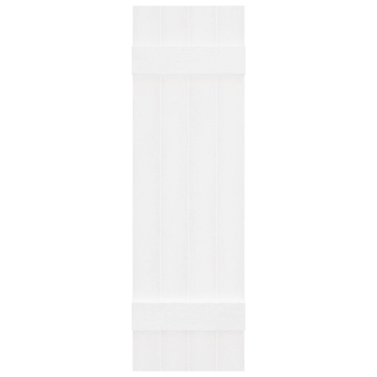 14"W x 47"H Mid-America Vinyl, Standard Size Four Board Joined Shutters, w/Installation Shutter-Lok's & Matching Screws, 117 - Bright White