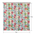 thumbnail image 5 of Pioneer Flower Floral Print Pattern Shower Curtain 72"x72" ,Bathroom Decorative Shower Curtains Set with 12 Hooks,Modern Waterproof Washable Shower Curtain, 5 of 6