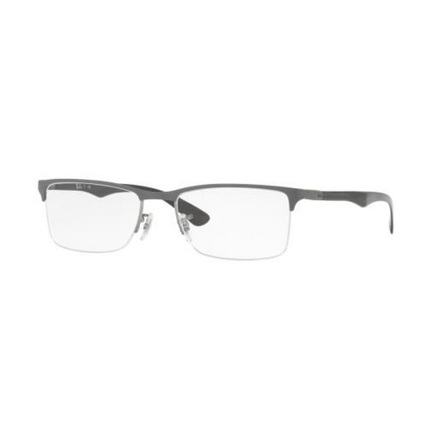 RAY BAN Eyeglasses 2893 Gunmetal Top On Grey 54MM