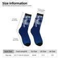 thumbnail image 2 of Vsdgher Christmas Blue Crew Socks for Men & Women, Breathable Casual Athletic Ankle Socks, 2 of 6