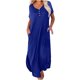 thumbnail image 2 of ICHUANYI Clearance Women's Summer Casual Short Sleeve V Neck Dress Casual Maxi Beach Dress With Pockets(Blue, XXL) ICHUANYI WER2023080805071, 2 of 6