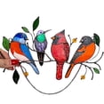 thumbnail image 3 of Adornos de pájaros manchados, colgantes para ventanas, adornos para ventanas con pájaros manchados, decoración para el hogar, colgantes para ventanas de alta capacidad, 3 of 9