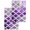 Purple, variant on Blue Morocco Kitchen Dish Towels for Drying Dishes Set of 3, Vintage Graffiti Paint Art Boho Dappled Waffle Weave Microfiber Hand Tea Bathroom Towels Quick Dry & Absorbent Towel 12x12