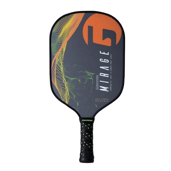Gamma Mirage Pickleball Paddle - Grey/Orange/green