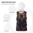 thumbnail image 3 of Naloa Garden Meditating Weasel Basketball Jersey Reversible Men's Mesh Athletic Sports Shirts Training Practice S-4XLX-Large, 3 of 6