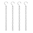 thumbnail image 1 of Cadenas para colgar ahorradoras de espacio WEIHJMXG Organizador de perchas de acero inoxidable 50 cm (4 piezas), 1 of 5