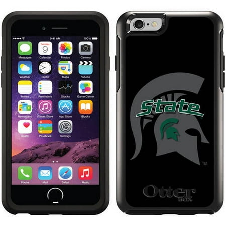 Michigan State Watermark 1 Design on OtterBox Symmetry Series Case for Apple iPhone (Best Watermark App For Iphone 2019)