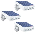 thumbnail image 2 of Reflector Solar a Prueba de Agua SolarReflect 3 Pzas 400lm Luz Blanca 6000k Carcasa Blanca Iluminación a 120° Panel Sola VentDepot MXRSI-003, 2 of 2