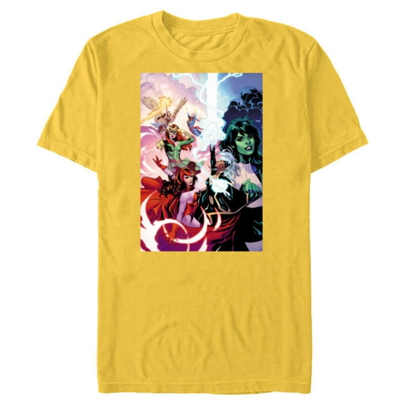 Marvel Women She-Hulk Storm Scarlet Witch Jean Grey Valkyrie - Short Sleeve Blended T-Shirt for Adults - Customized-Yellow