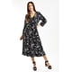 thumbnail image 5 of Vestido estampado hojas Roman Fashion /Juvenil, 1002 (Negro) negro CH, 5 of 5