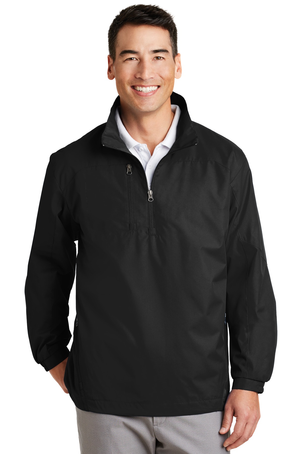 J703 Port Authority 1/2-Zip Wind Jacket Mens Golf Windshirt