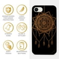 thumbnail image 4 of Case Yard Wooden Case for iPhone-SE Soft TPU Silicone cover Slim Fit Shockproof Wood Protective Phone Cover for Girls Boys Men and Women Supports Wireless Charging Small Dream Catcher Design, 4 of 7