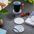 thumbnail image 4 of Posavasos de cerámica con base de corcho, posavasos para bebidas absorbentes, paquete de 2 portavasos, accesorios para automóviles para mujeres y hombres, 10,3 cm, 4 of 5