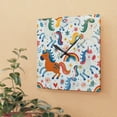 thumbnail image 3 of Unicorn Acrylic Wall Clock - Purple Unicorn - Kid's Wall Clock, 3 of 4
